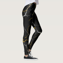 Black with gold foil marble pattern