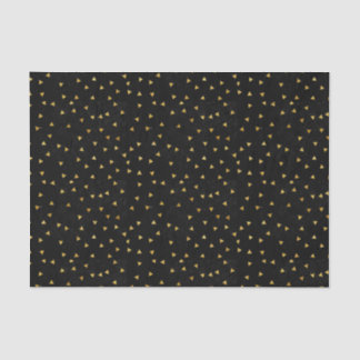 Black with Gold Sparkles Tissue Paper