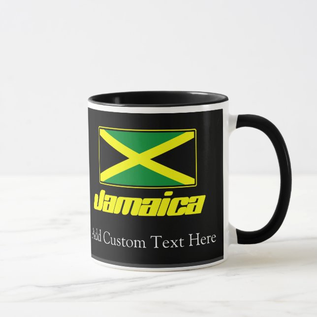 Black with Jamaica Flag Mug (Right)