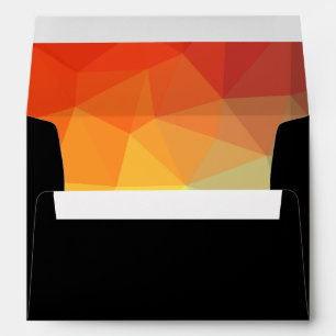 Black with Kaleidoscope Print A7 Envelope