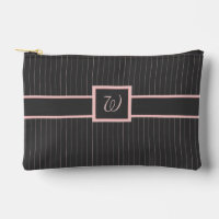 Black with Pink Pinstripes