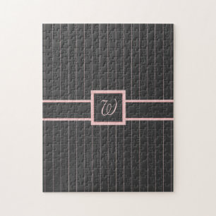 Black with Pink Pinstripes Puzzle