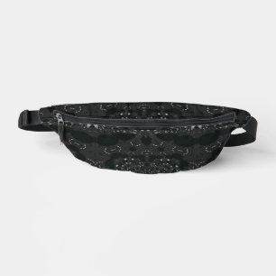 Black With White Dots Bum Bags