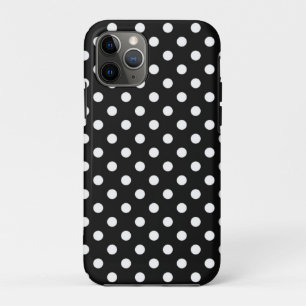 Black with white dots Case-Mate iPhone case