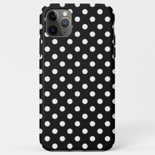 Black with white dots Case-Mate iPhone case