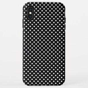 Black with white dots Case-Mate iPhone case