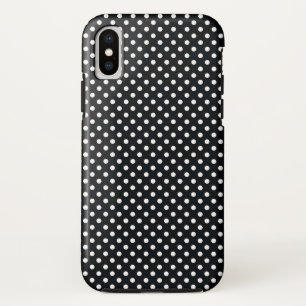 Black with white dots Case-Mate iPhone case