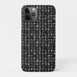 Black With White Hieroglyphs Case-Mate iPhone Case