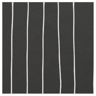 Black with White Lines Fabric