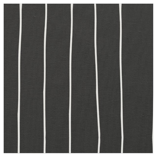 Black with White Lines Fabric (Close Up)