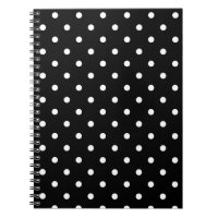 Black with White Polka Dots