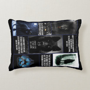 Black Wolf Blanket, Animal Love Gift Blanket Decorative Cushion
