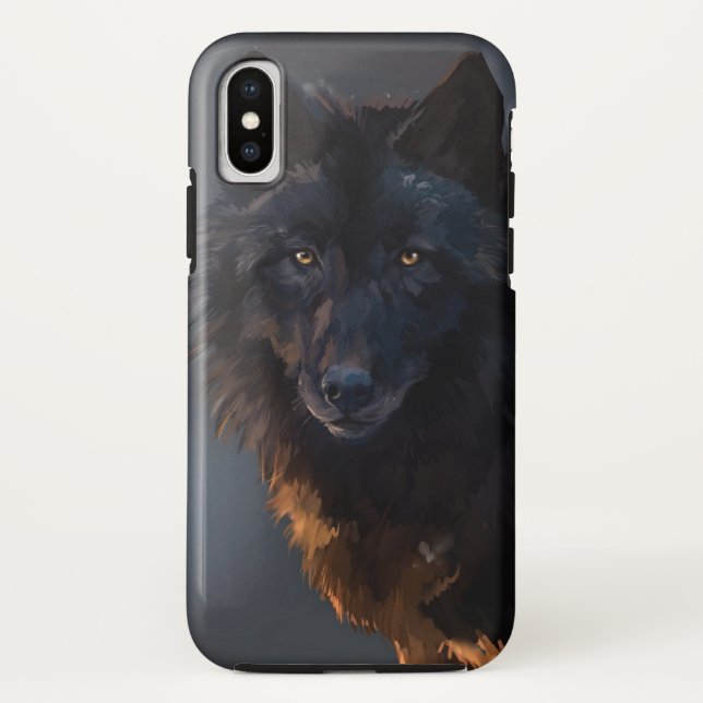 Black wolf Case-Mate iPhone case (Back)