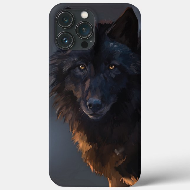 Black wolf Case-Mate iPhone case (Back)