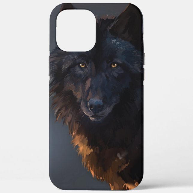 Black wolf Case-Mate iPhone case (Back)