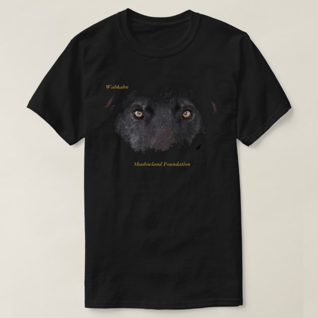 Black Wolf Eyes Men's T-Shirt (Design Front)