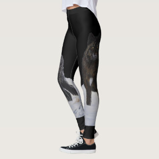 Black Wolf Leggings