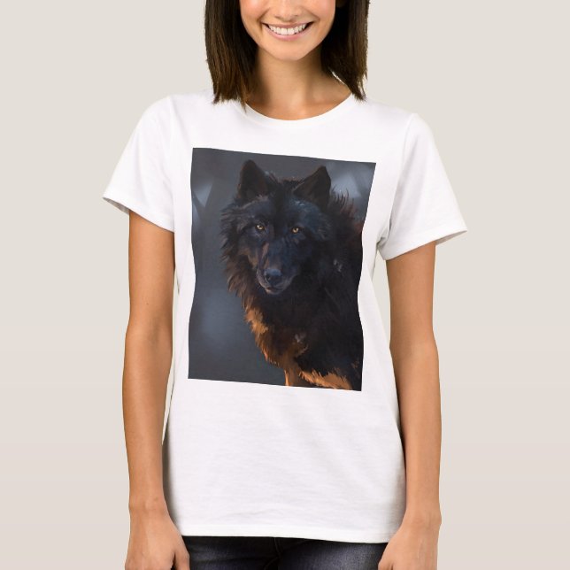 Black Wolf T-Shirt (Front)