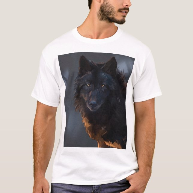 Black Wolf T-Shirt (Front)