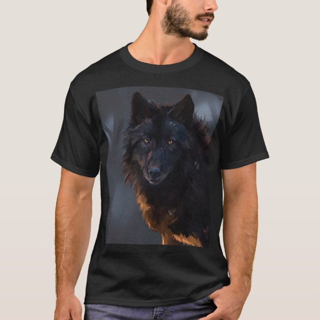 Black Wolf T-Shirt (Front)