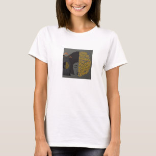 Black Woman Afro Typography Empowerment White T-Shirt