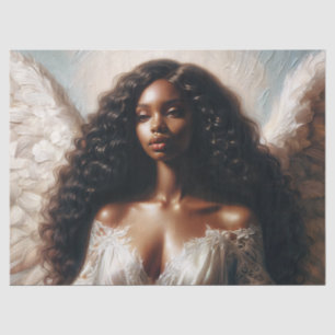 Black Woman Angel Angelcore Tissue Paper