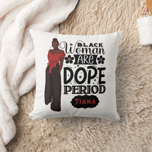 Black woman are Dope Melanin Girl Cushion (Blanket)