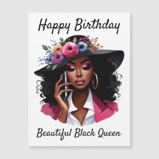 Black woman birthday card