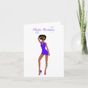 Black Woman birthday card
