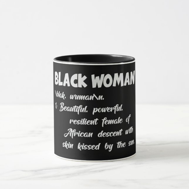 Black Woman Definition Mug (Center)