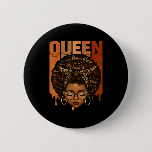 Black Woman Educated Strong Black History Month Gi 6 Cm Round Badge