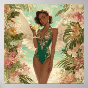 Black Woman Empowerment Art Poster
