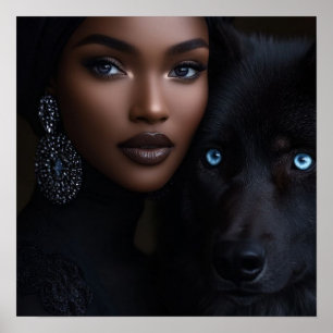 Black Woman Empowerment Art Poster