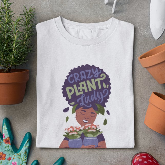 Black Woman, Houseplants T-Shirt (Creator Uploaded)