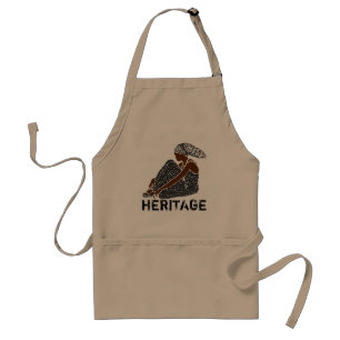 Black Woman in a Head Wrap African Heritage Standard Apron