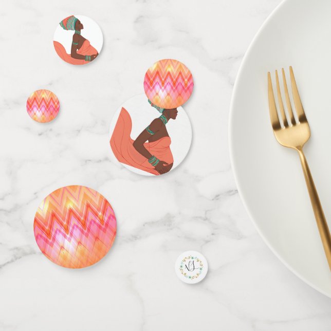 Black Woman Maternity Confetti (Group)