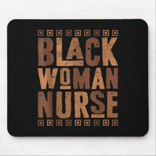 Black Woman Nurse Melanin African American History Mouse Pad