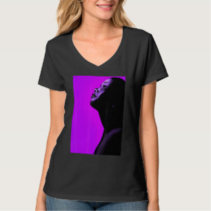 Black Woman Of Faith Melanin Inspirational Art T-Shirt