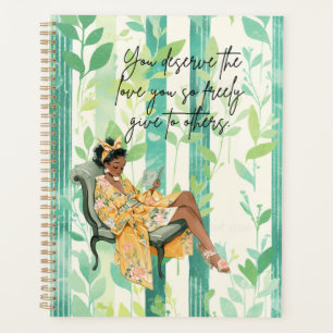 Black Woman Positive Affirmation Planner