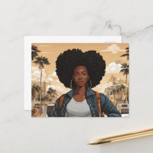 Black Woman Postcard