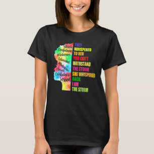 Black Woman Power Confident Melarin They Whispered T-Shirt