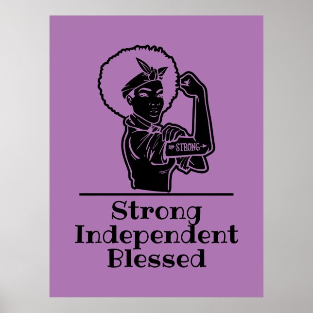 Black Woman Strong Poster (Front)
