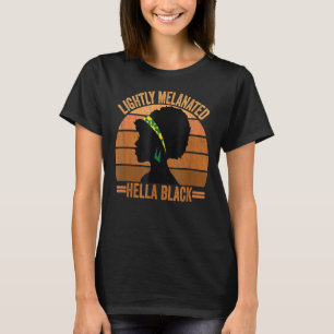 Black Woman Teacher Afro Smart African American Lo T-Shirt
