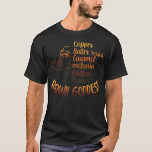 Black Woman Tshirt Beautiful Black Woman Brown God