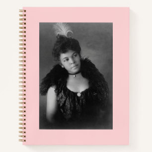 Black Woman with Locket Notebook