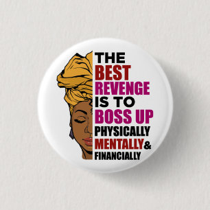Black women African American melanin women sista 3 Cm Round Badge