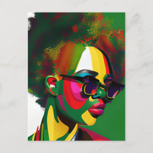 Black women African American melanin women sista Postcard