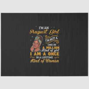 Black Women August Birthday Gifts Im A Leo Queen Tissue Paper