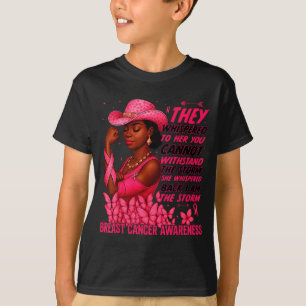 Black Women Breast Cancer Survivor Pink Ribbon Im T-Shirt