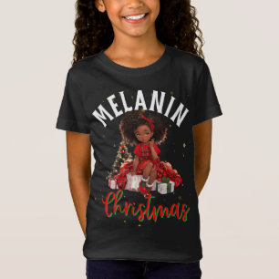 Black women Christmas melanin sista Xmas Sistas T-Shirt